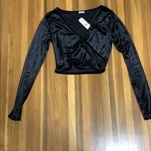 Garage Velvet Long Sleeve Top
